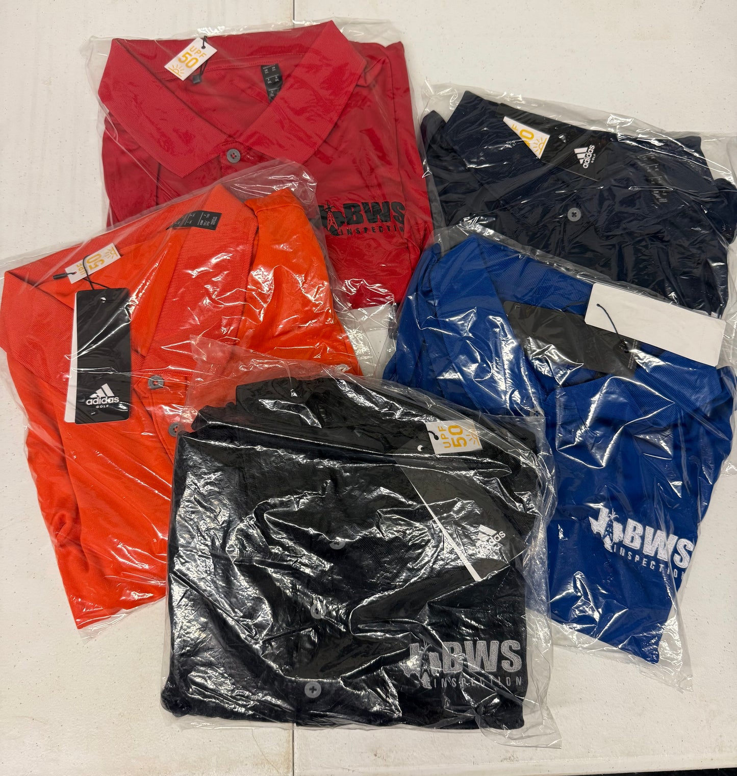 Short Sleeve Adidas Polo - Royal Blue, Red, Black, Navy, Orange (men’s)