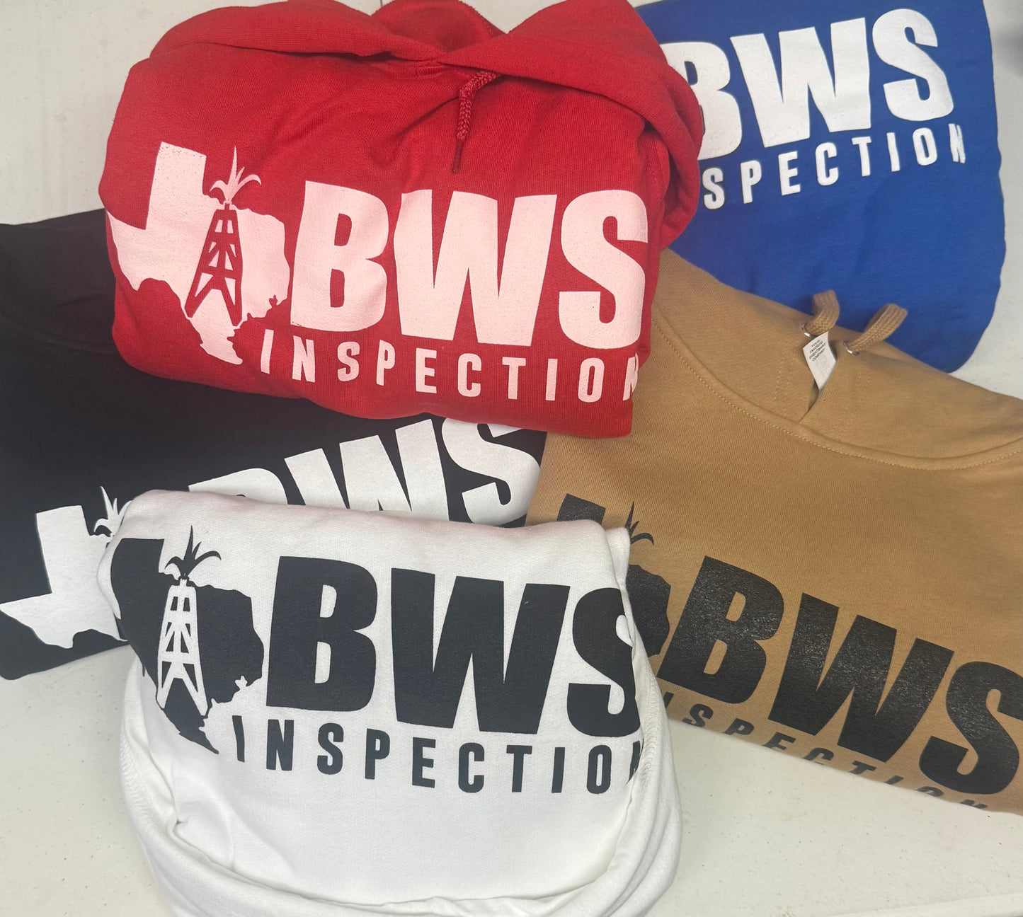 Hoodie Red, White, Black, Blue, Tan