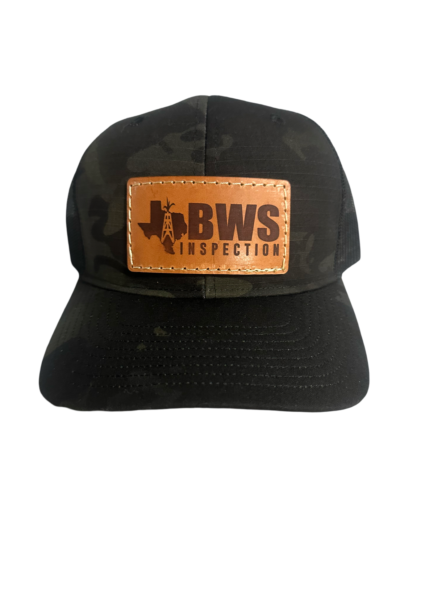 Richardson 112 Camo / green & black / Leather Patch