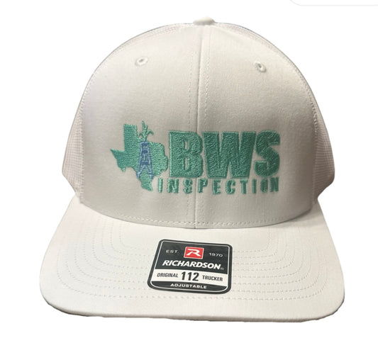 White with Mint stitching cap - Richardson 112